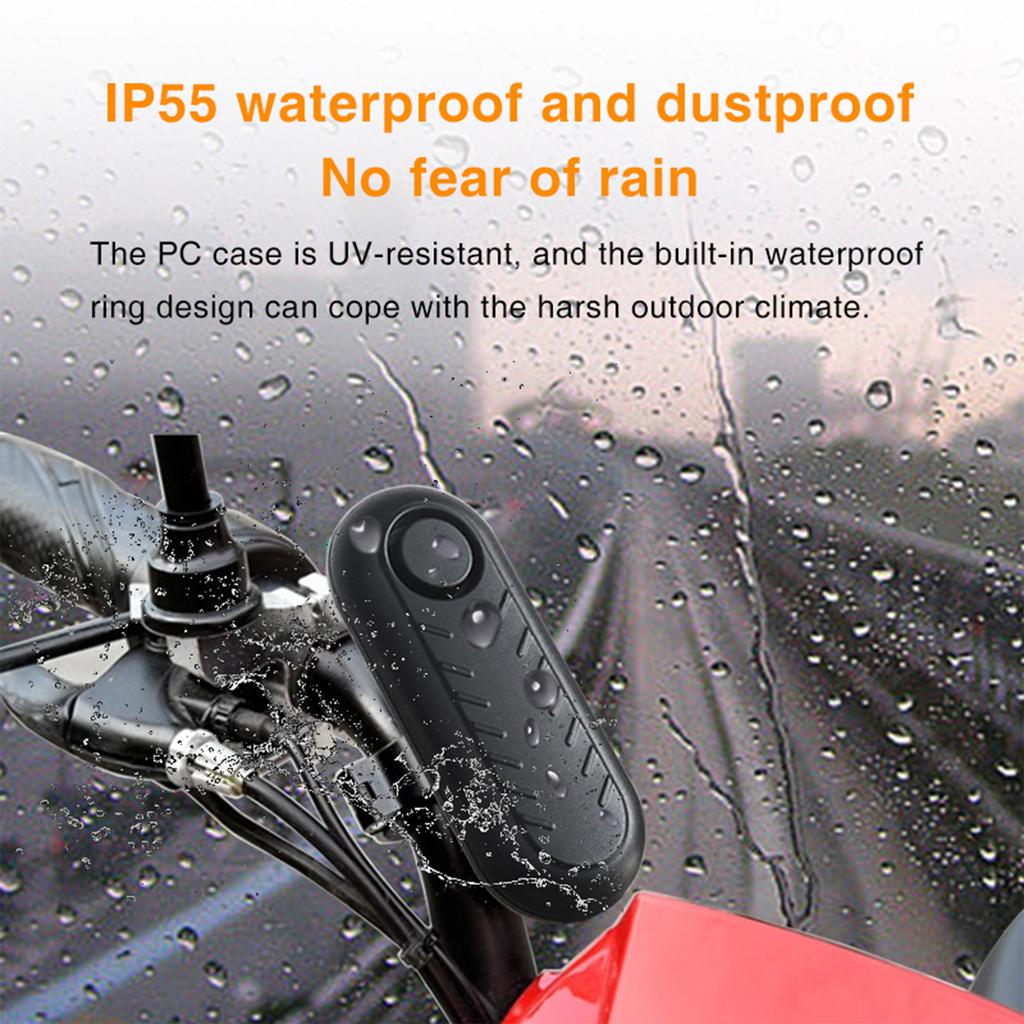 Bike Alarm with Remote Anti Theft Vibration Sensor Alarm System for Electric Bike Motorcycle Garage