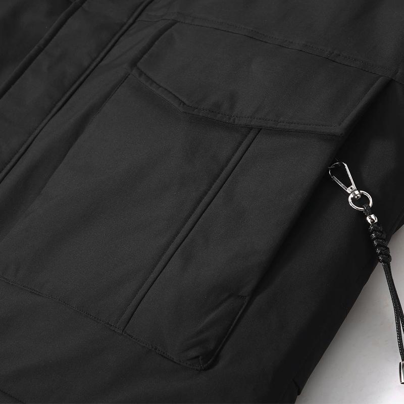 Модное зимнее мужское пальто больших размеров 5XL-12XL с капюшоном, водонепроницаемое, повседневное, свободного кроя, толстое, теплое, оверсайз, верхняя одежда, мужские куртки