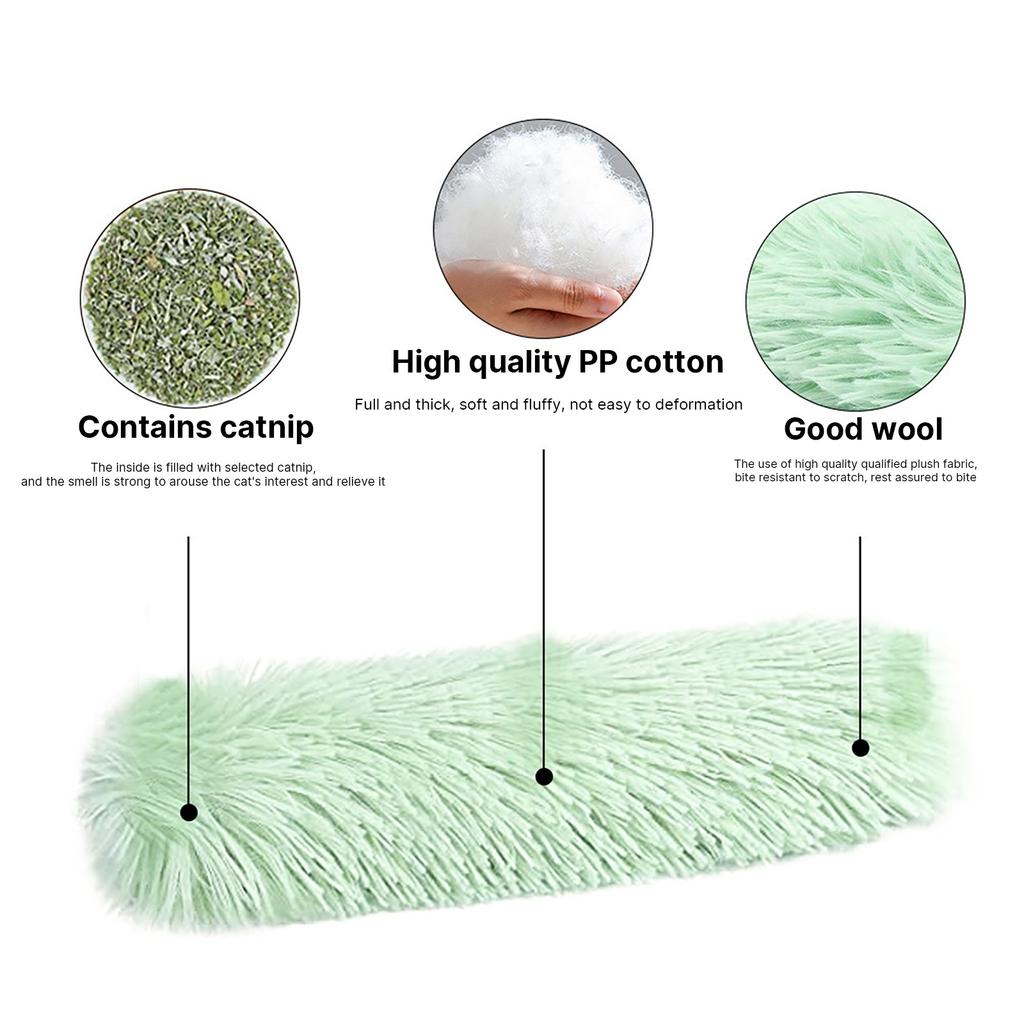 Catnip Kiicker - игрушка для кошек, домашние игрушки для кошек, интерактивная мягкая плюшевая подушка для кошек, игрушка для прорезывания зубов с кошачьей мятой, шуршащая игрушка для кошек при прорезывании зубов