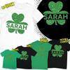 Personalised Shamrock St Patricks Day Irish Paddys Ireland T-Shirts Tee Top #SPD