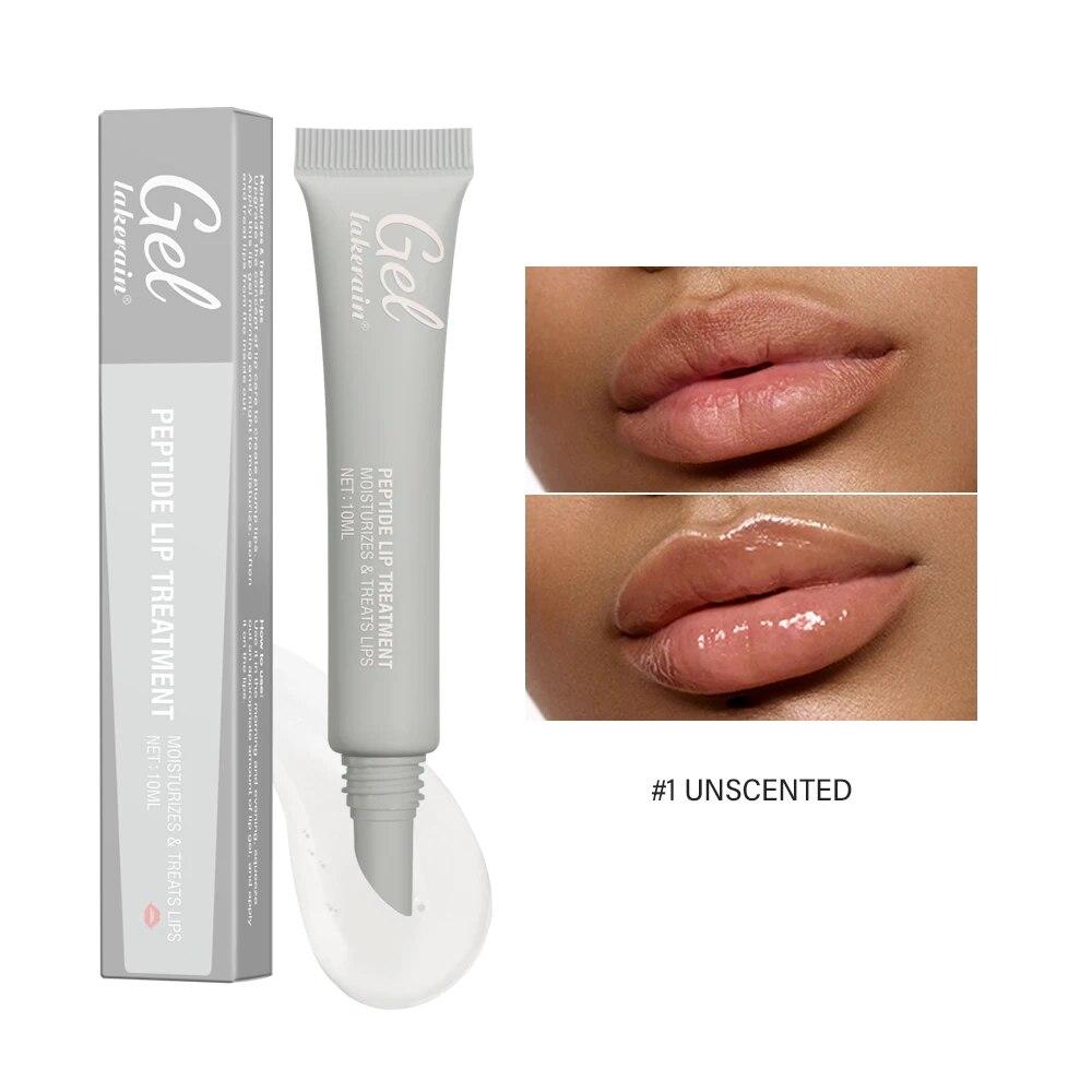 Moisturizing Peptide Lip Treatment Lip Mask Gel Remove Dead Skin Lipstick Base Lip Cream Lip Care 10ml