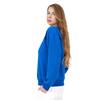 Winter 2026 Women's Lace Trim Round Neck Loose Hoodie with Hollow Design