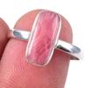 Natural Rhodochrosite Gemstone Handmade 925 Solid Sterling Silver Ring S.8 N7n00