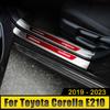 For Toyota Corolla E210 2022 2023 Stainless Steel Car Door Sill Scuff Plate Cover Welcome Pedals Trim