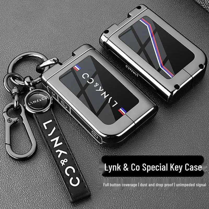 Чехол для ключей Lynk & Co 06 2025: Полностью закрывающаяся металлическая пряжка для моделей 01/02/03/05/07/09