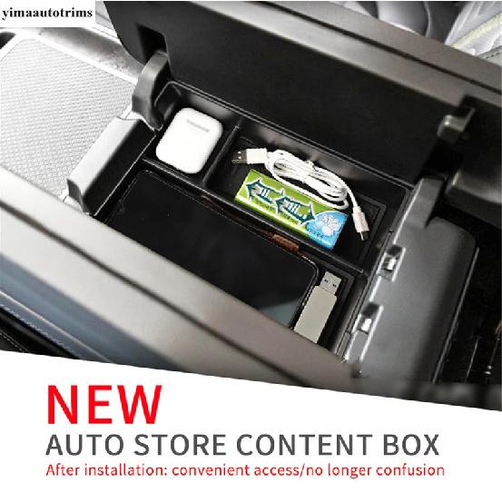 For Rivian R1T R1S   2024 Car Center Console Lower Storage Box Organizer Tray Drink Water Cup Holder Panel Accessories