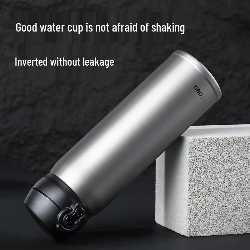 Deli LL619 500ml Stainless Steel Flip-Top Thermos (2-Pack)