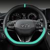 Для Hyundai ioniq 5 2016 2017 2018 2019 2020 2021 2022 Автомобильный чехол на руль D-образной формы из ПУ кожи Автоаксессуары интерьер