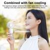 Портативный ручной вентилятор для распыления, 4 скорости, мощный поток воздуха, низкий уровень шума, работающий от аккумулятора, перезаряжаемый мини-вентилятор для персонального охлаждения