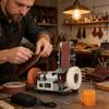 3 In 1 Mini Belt Sander Having 7 Speed Adjustable Polisher For Metal Wood Jewelry DIY Craft Projects Small And Practical Design