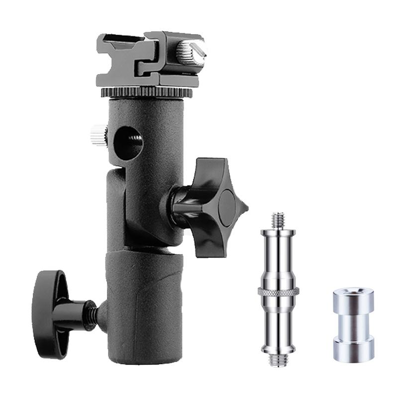 Крепление для вспышки Speedlite, поворотный кронштейн для стойки с подсветкой, с держателем для зонта и отражателя для Canon Nikon Yongnuo Godox