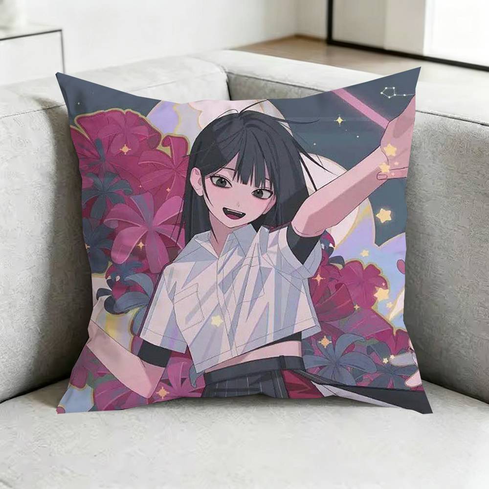 Link CClick Anime Pillow Case Square DoubleSided Sofa Cushion Cover Bedroom Bedside Pillow Gift