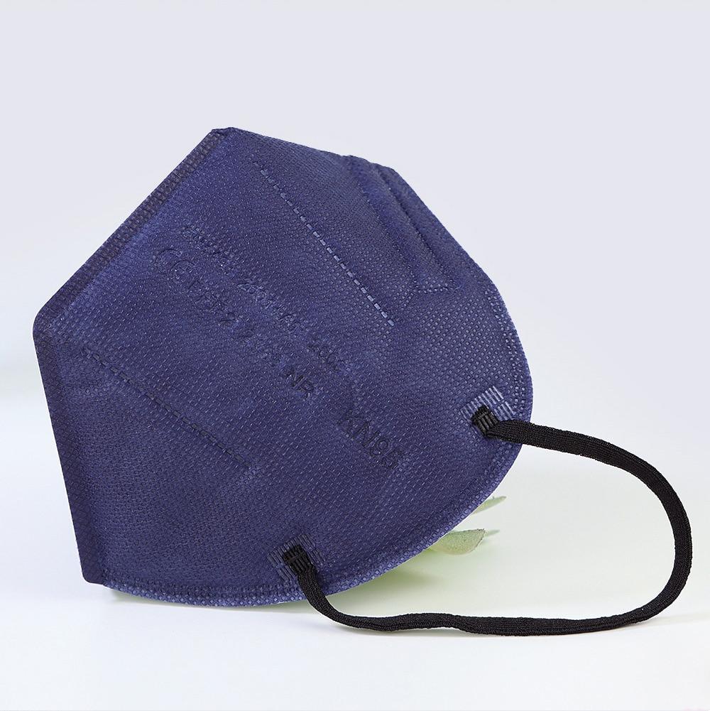 20-200PCS 5 Layers FFP2 MASK Adult Black KN95 Fabric Mascarillas Approved Mouth Face FPP2 Mask KN95 Filter Respirator FFP2MASK