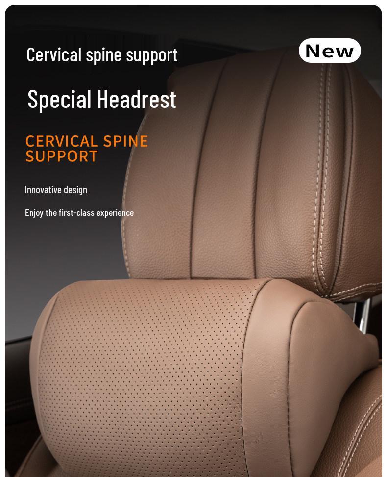 Geely Galaxy Car Accessory Set: Xingyao 8 Headrest, Xingyuan Neck Pillow, Xingjian AL7 Lumbar Support.