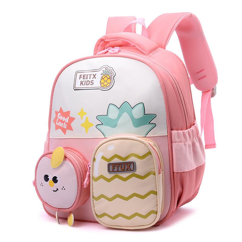 Childrens Oxford Cloth Backpack With Fruit Pineapple Pattern For Kindergarten Preschool