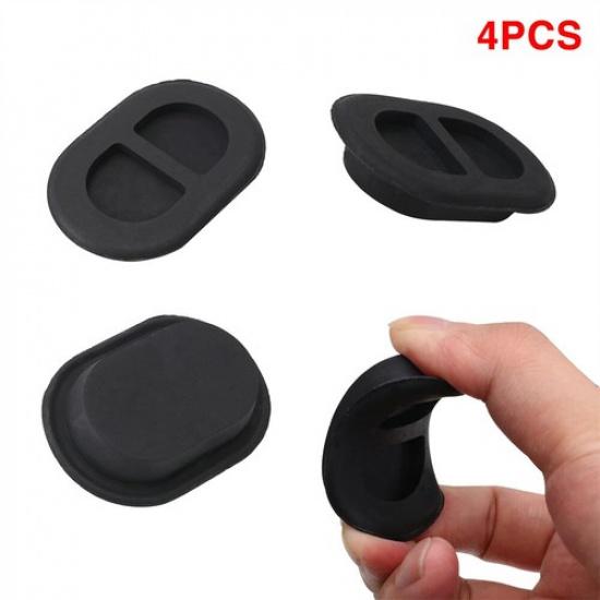 4 Pcs Floor Pan Drain Plugs Rubber Oval Plugs For Jeep Wrangler JK JL 2014-