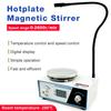 2L 0-2600RPM Heating Magnetic Stirrer Magnetic Heating Mixer Temperature  Speed Control Hot Plate Lab Equipment EU Plug