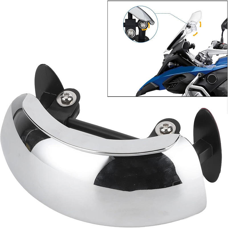 180 Degree No Blind Spot Motorcycle Rearview Mirror HD Convex Parabolic Wide Angle Mirror Stickable Clear Lens For Motorbike
