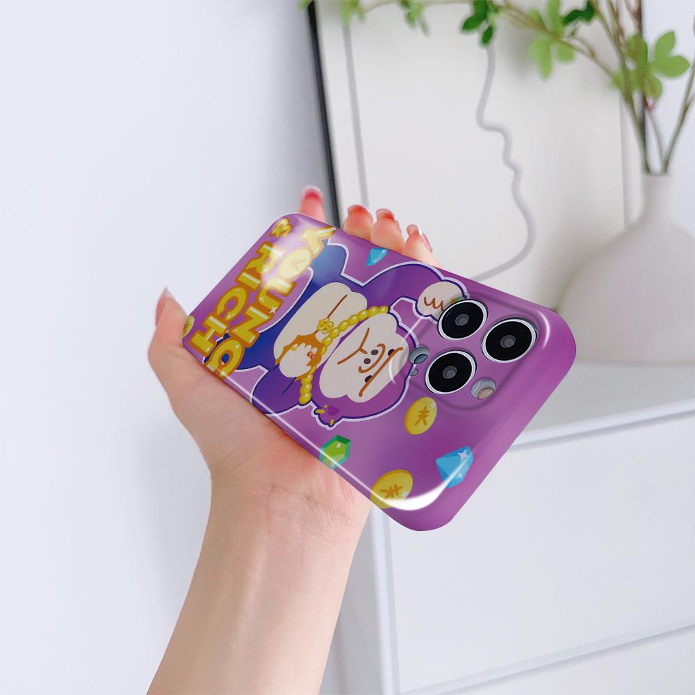 All-inclusive Film Phone Case Cartoon Fashion Design Hard Shell Full Cover Camera Protection Case for iPhone Huawei Honor Vivo Google