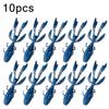 10 шт. Плавающая приманка-рачок 6-7,2 см/1,7-2,5 г - TPE, ползающее действие, мягкая приманка для ловли окуня/щуки, конструкция со слотом для крючка без зацепов