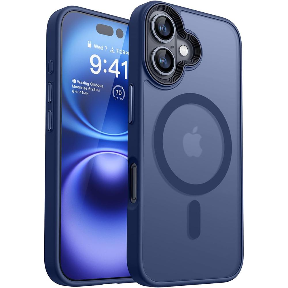 Прочный магнитный чехол Magsafe для беспроводной зарядки iPhone 16 16E 15 14 13 12 Pro Max Plus, гибридный противоударный чехол военного класса