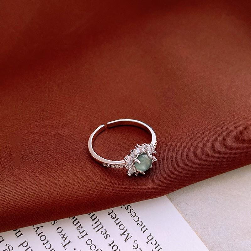 Женское роскошное винтажное кольцо из титановой стали с тигровым глазом