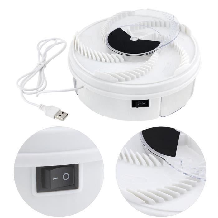 Dispositif électrique de piège à mouche muet automatique de rotation avec le câble d'USB de nourriture de piégeage-CY Jes13173