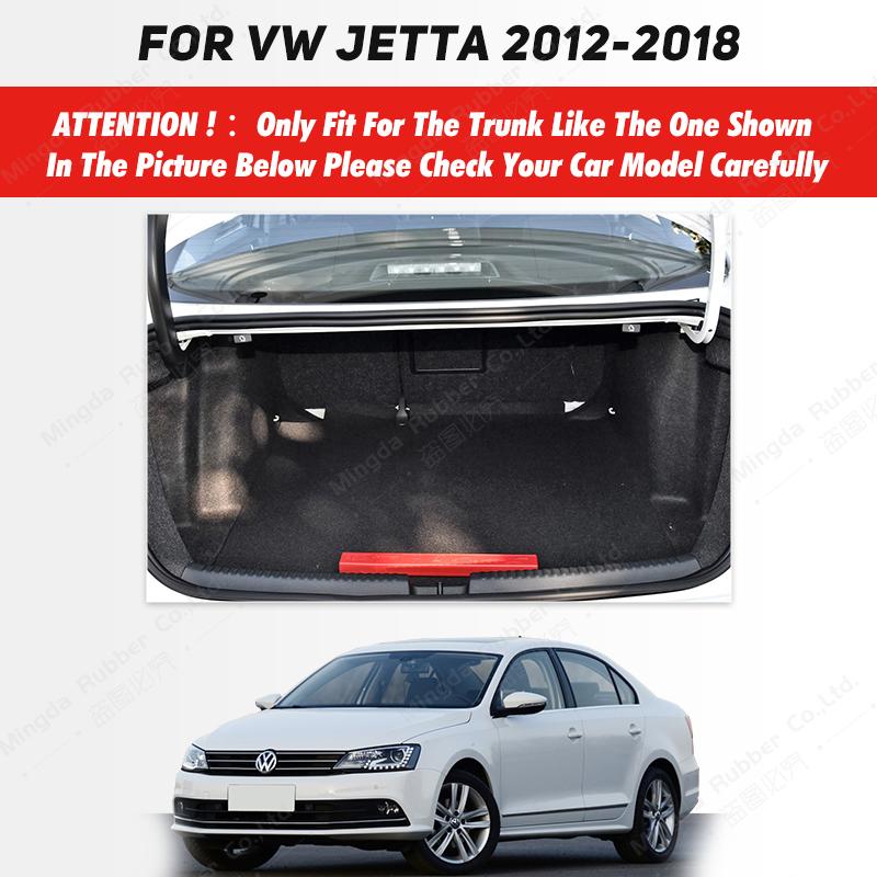 Car Trunk Mat For VOLKSWAGEN VW JETTA 2012 2013 2014 2015 2016 2017 2018 Custom Car Accessories Auto Interior