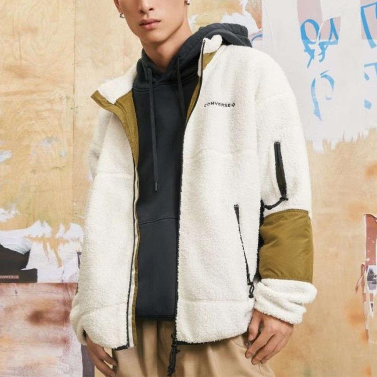 Converse Пальто с бархатистым ощущением Мужское Белое 10018039-A04