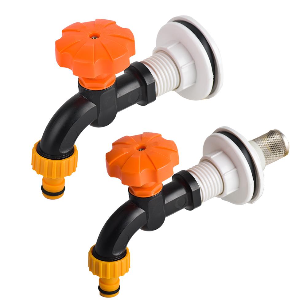 ПВХ переборка фитинг для резервуара с водой сменный кран дренажный кран соединитель для бочек с дождевой водой аквариумы пруды