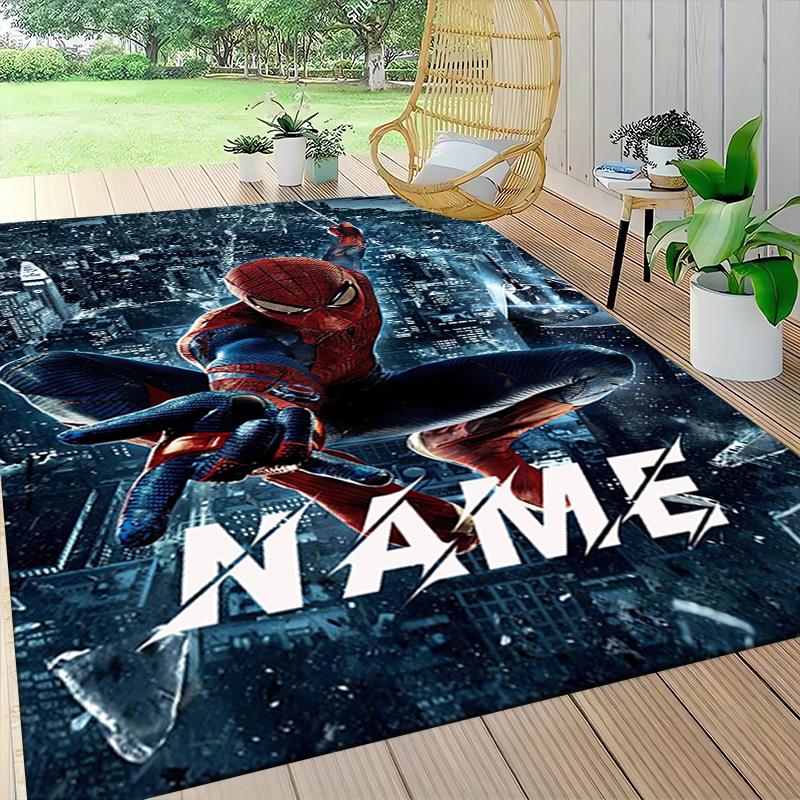 Custom Name "Venom Love Heart Theme" Carpet Rug Customizable Soft Washable Anti-Slip Home Living Room Sofa Mats Personalized Rug. 09094