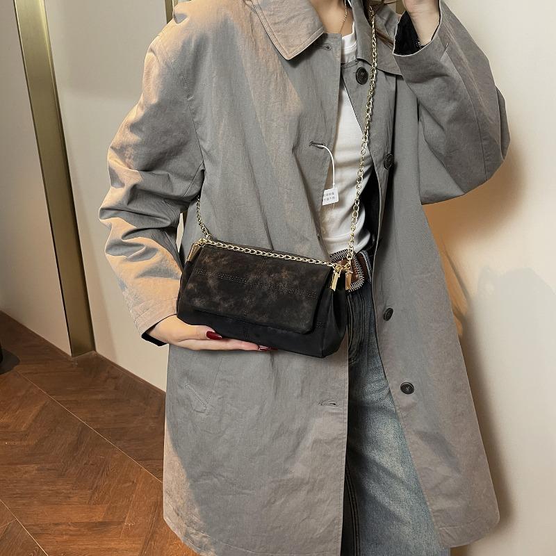 Women Fashion Commute Large Capacity Chain Shoulder Square Tote Bag For Ladies