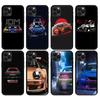 Black Tpu Case for Iphone 5 5s Se 2020 6 6s 7 8 Plus X 10 XR XS 11 12 Mini Pro MAX Back Cover Cool Japan JDM Sports Car Comic
