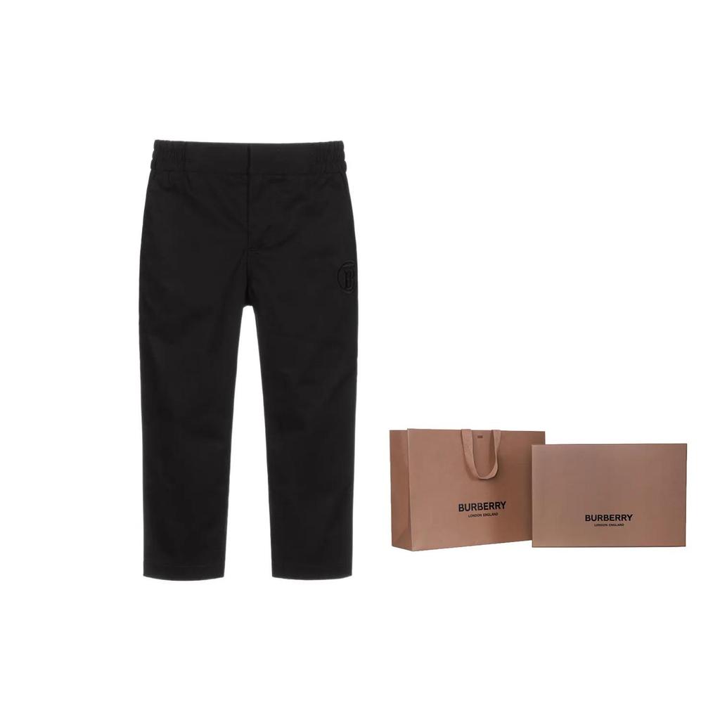 Burberry Casual Pants SS23 Black Kids' (Unisex) Other Pants 80473701