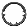 Для Mitsubishi Outlander Lancer X 10 2007-2015 ASX 2010-2013 Черно-коричневая кожаная накидка на руль автомобиля, сшитая вручную