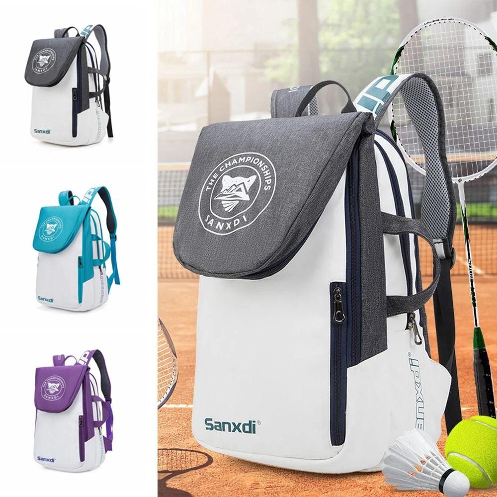 Large Capacity Tennis Paddle Backpack Foldable Sports Bags Tennis Bag Balls Accessories