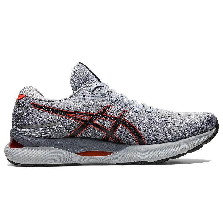 Asics Мужские кроссовки Gel Nimbus 24 Sheet Rock Cherry Tomato серые 1011B359-021