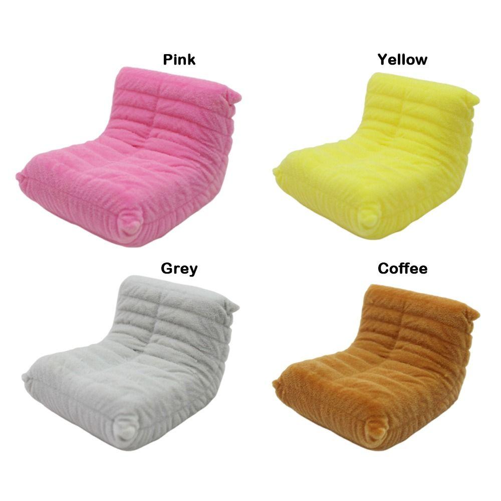 Flocking Dollhouse Accessories 1:12 Mini Lazy Sofa Doll House Accessories