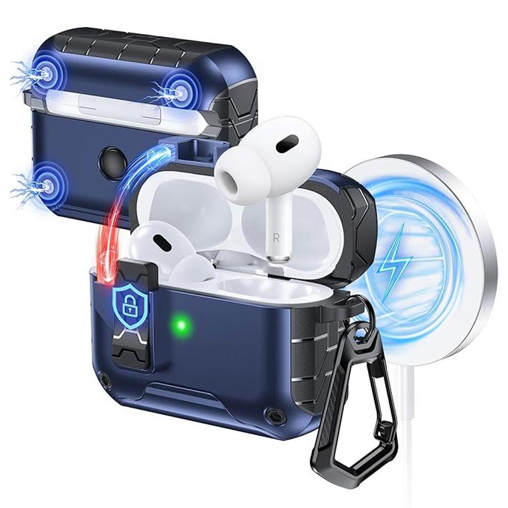 Автоматическое открытие для чехла AirPods Pro 3-го поколения с магнитом, совместим с зарядным чехлом Apple AirPods, полная защитная крышка с брелоком