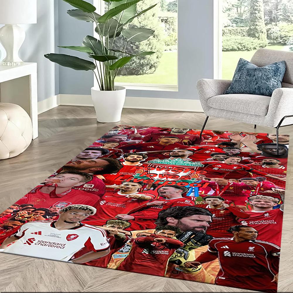 Liverpool Football Club Floor Mat Design For Kitchen Living Rooms Game Room Dining Room Antislip Carpet Anime Office Decor Best For Christmas