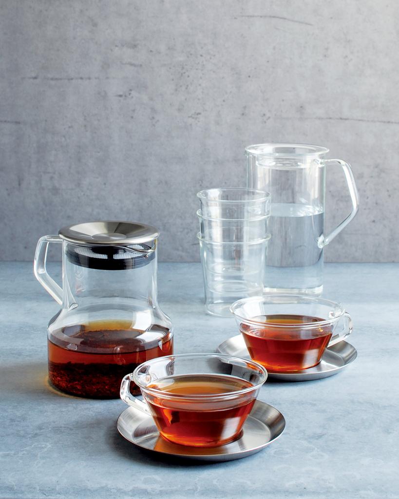 Kinto CAST Tea Cup 220ml Heat Resistant Glass Black Tea Safe 8437 Microwave/Dishwasher