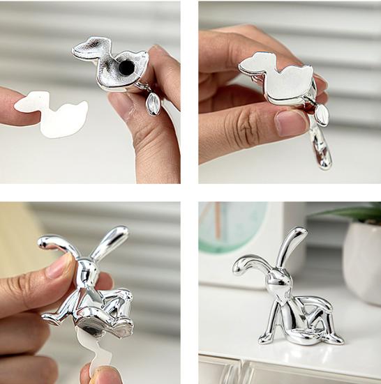 Cartoon Creative Sitting Posture Long Eared Ornament