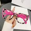Anti Blue Light Color Floral Large Frame Glasses European and American Fashionable Splicing Color Collision Polygon Flat Mirror