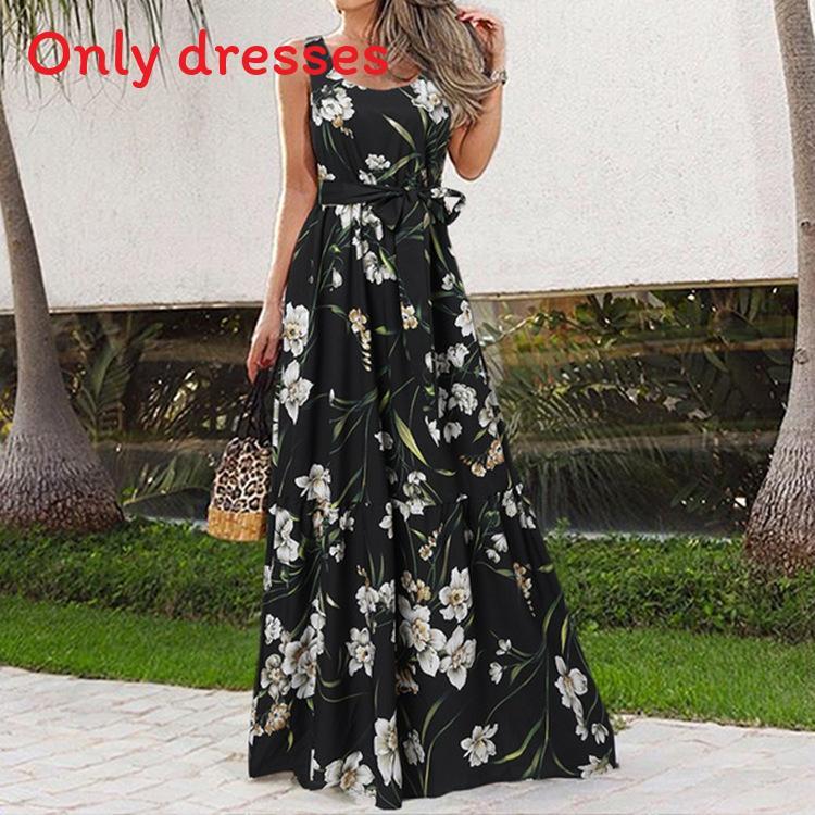Urban Casual Print Dress With Belt For Summer Fashion Enthusiasts