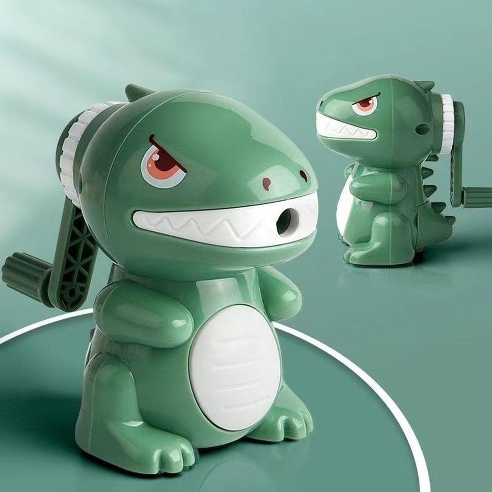 Точилка для карандашей в виде динозавра, антипригарный стержень, автоматически вводится в свинец, механический инструмент с ручным заводом