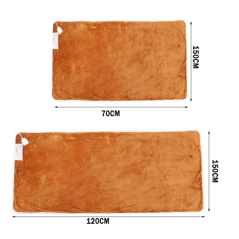 Зимнее электрическое одеяло 110 В/220 В, более толстый обогреватель, двойное теплое одеяло для тела 150x120 см, одеяло с подогревом, термостат, электрическое отопление
