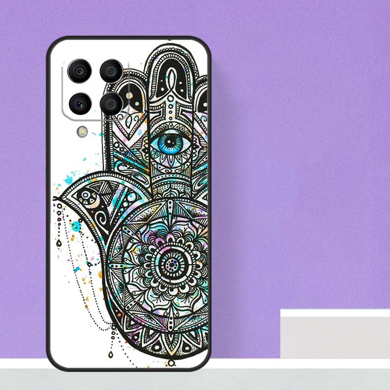 Hamsa Hand of Fatima For Samsung Galaxy M13 M33 M53 M12 M32 M52 M14 M34 M54 M20 M51 M21 M30s M31s M15 M55 Case