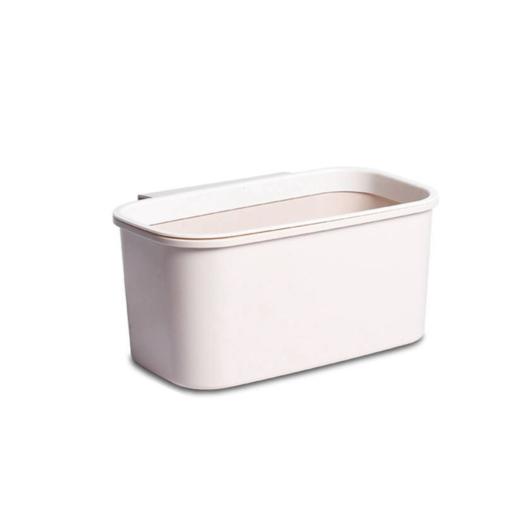 Прочная пластиковая прикроватная подвесная корзина серая компактная подвесная мусорная корзина без крышки маленькое мусорное ведро для кухни