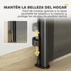 Retractable Dog Gate 0 140 Cm Safety Barrier With Lock Switch For Doors And Stairs Black