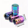 Tire Air Valve Cap, 4 Pieces, Tire Air Valve Cover, Aluminum Alloy, Colorful, Automobile